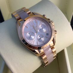 Michael Kors - Bradshaw Rose-Tone and Acetate Watch