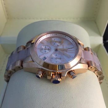 Michael Kors - Bradshaw Rose-Tone and Acetate Watch